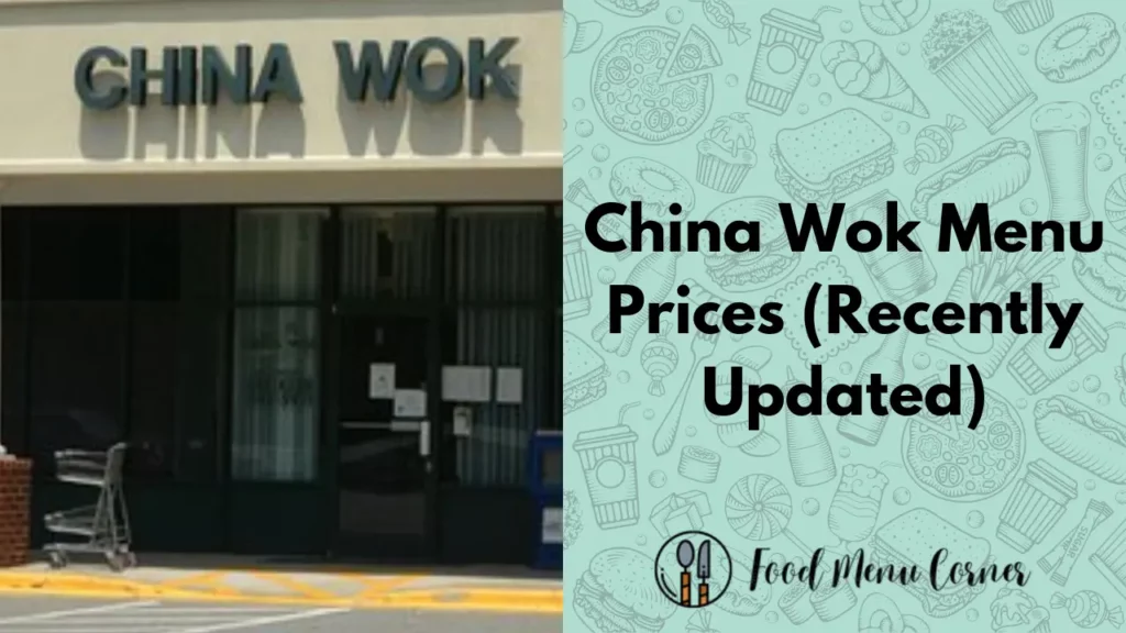 china wok menu prices food menu corner