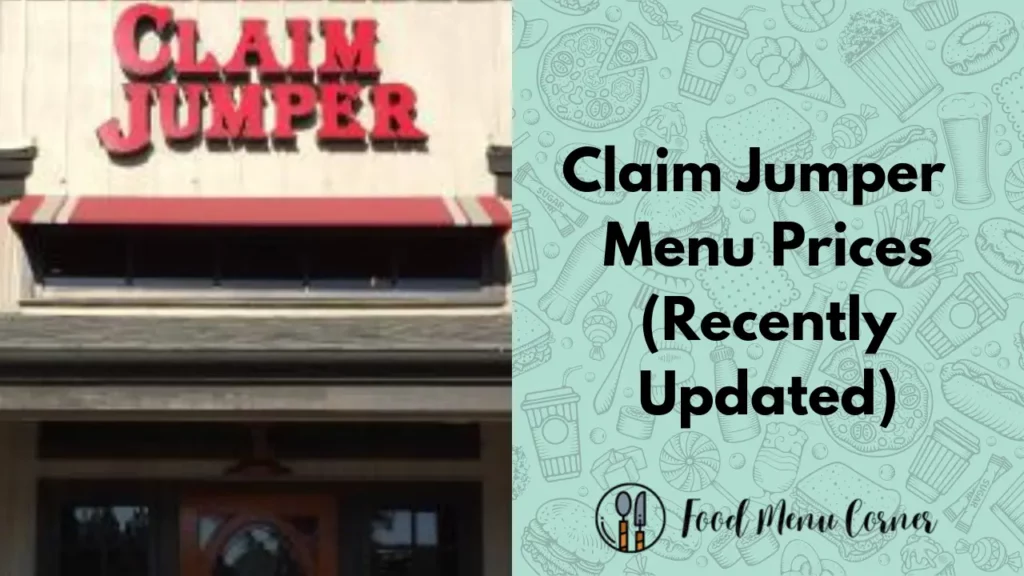 claim jumper menu prices food menu corner