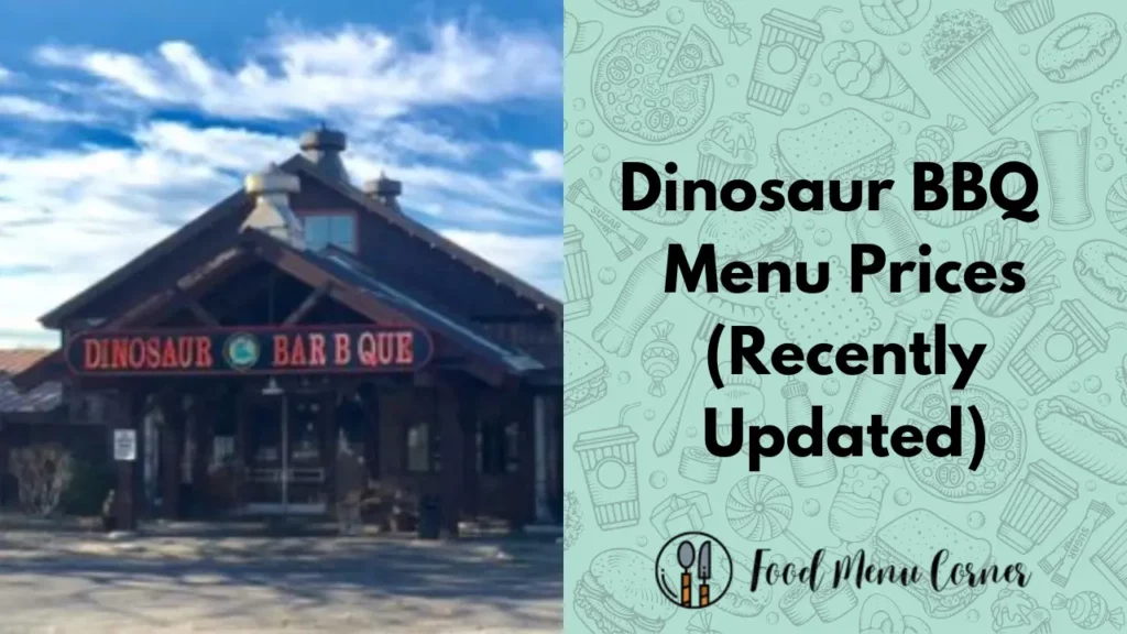 dinosaur bbq menu prices food menu corner