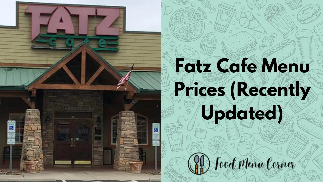 Fatz Cafe Menu S Updated 2024