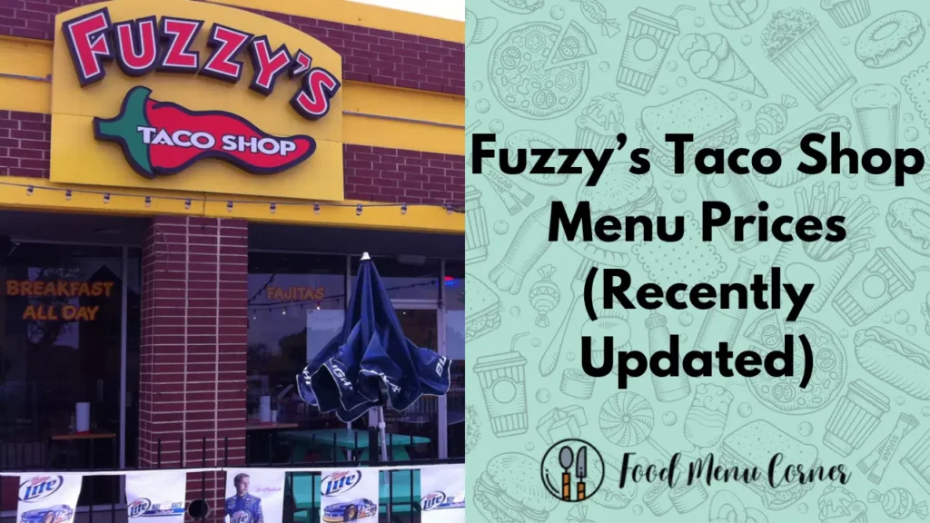 fuzzy’s taco shop menu prices food menu corner