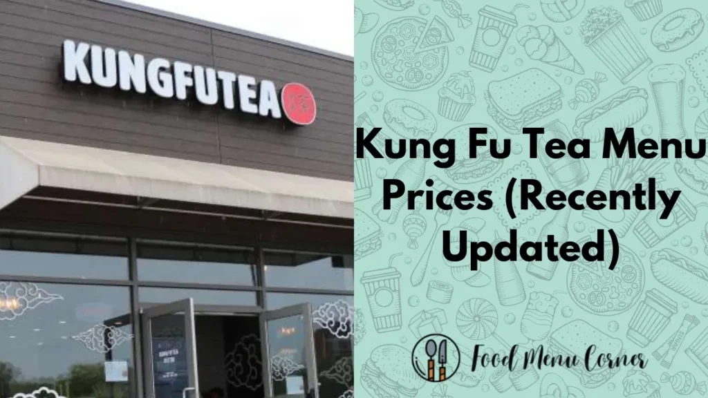 kung fu tea menu prices food menu corner