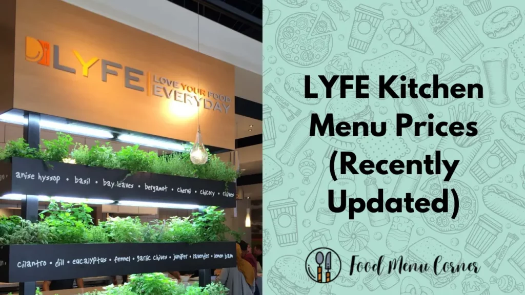 lyfe kitchen menu prices food menu corner