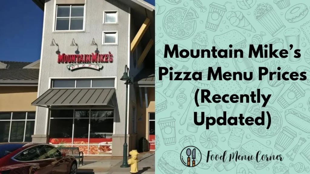 mountain mike’s pizza menu prices food menu corner