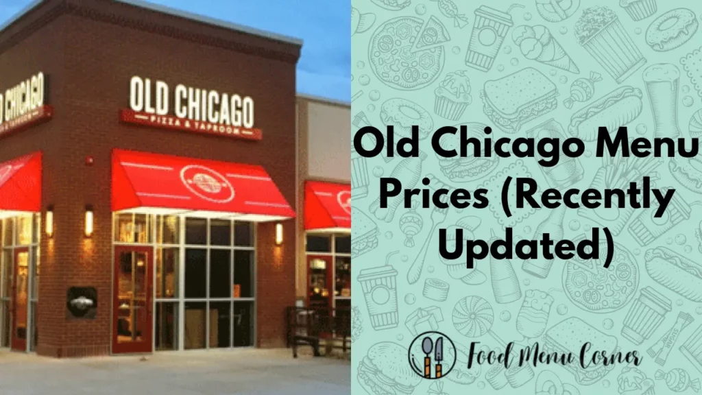 old chicago menu prices food menu corner