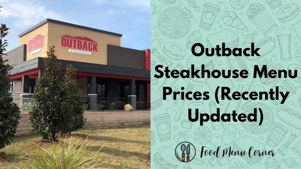 outback steakhouse menu prices food menu corner
