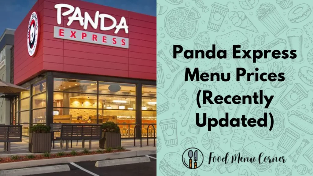 panda express menu prices food menu corner