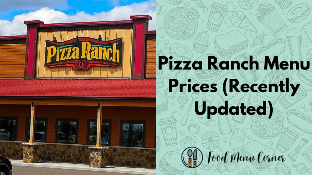 pizza ranch menu prices food menu corner