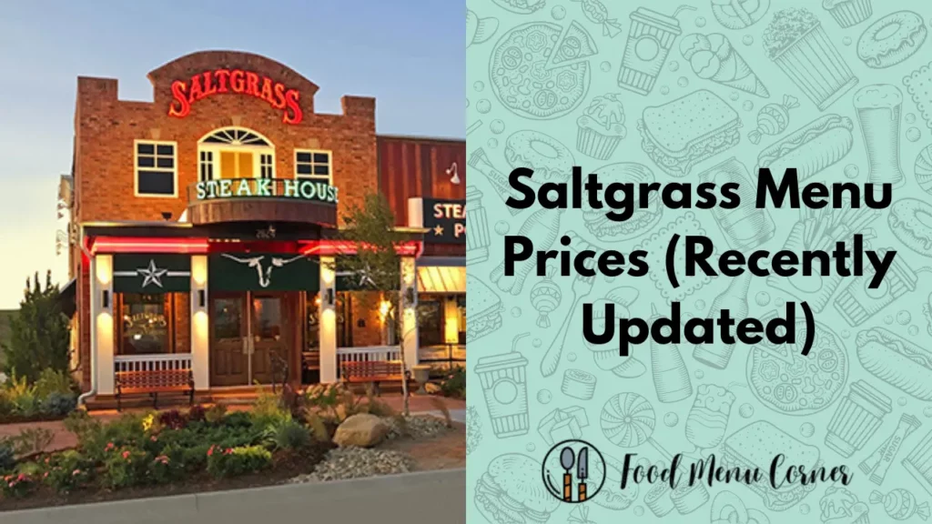 saltgrass menu prices food menu corner