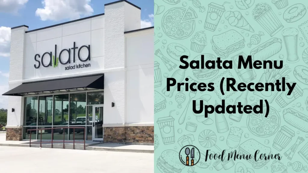 salata menu prices food menu corner