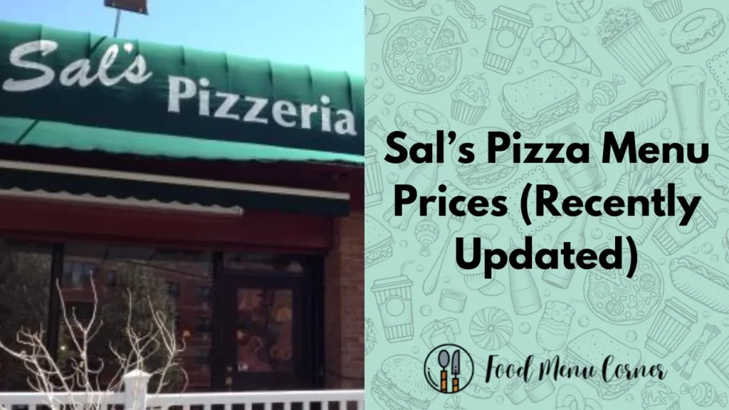 sal’s pizza menu prices food menu corner