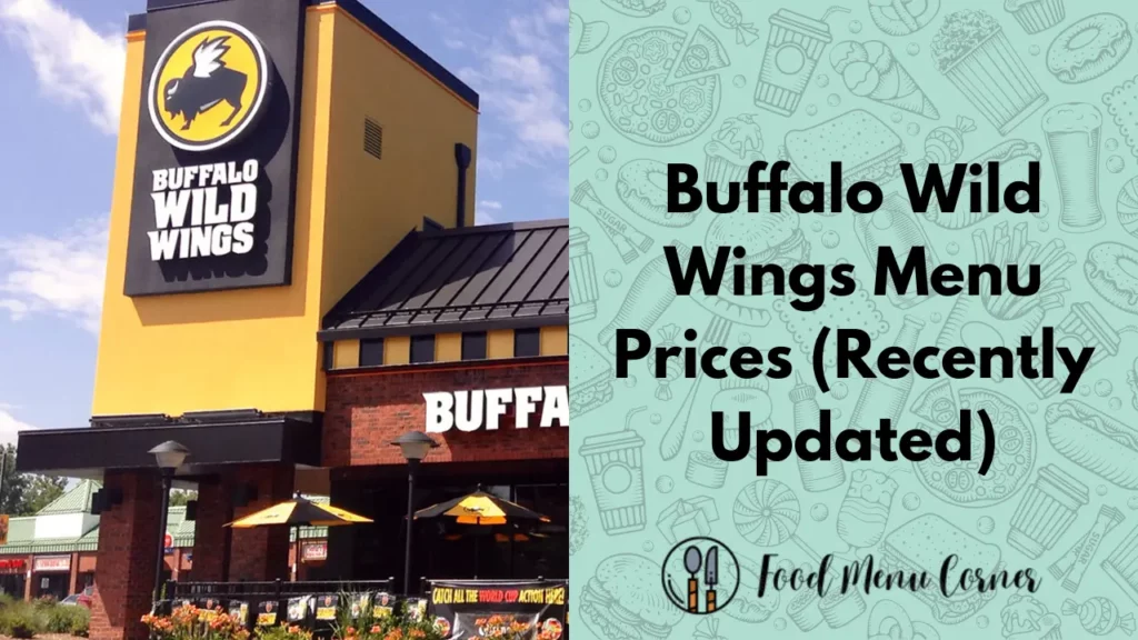 buffalo wild wings menu prices food menu corner