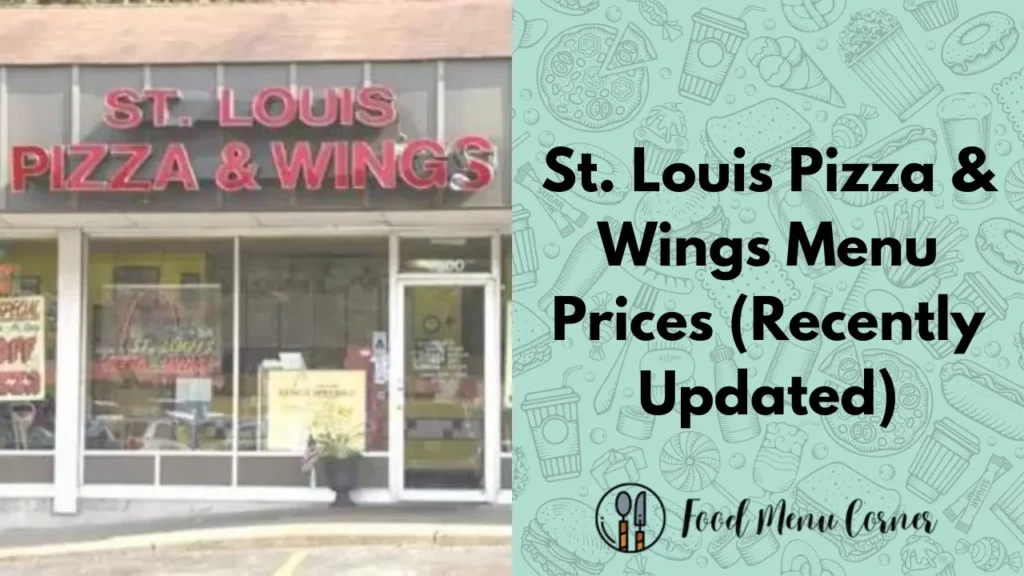 st louis pizza wings menu prices food menu corner