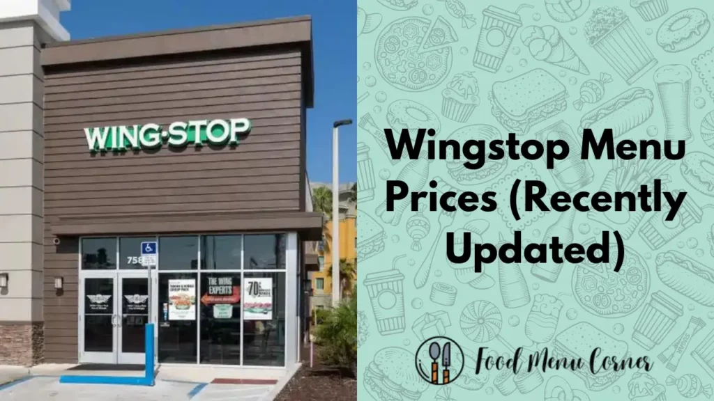 wingstop menu prices food menu corner