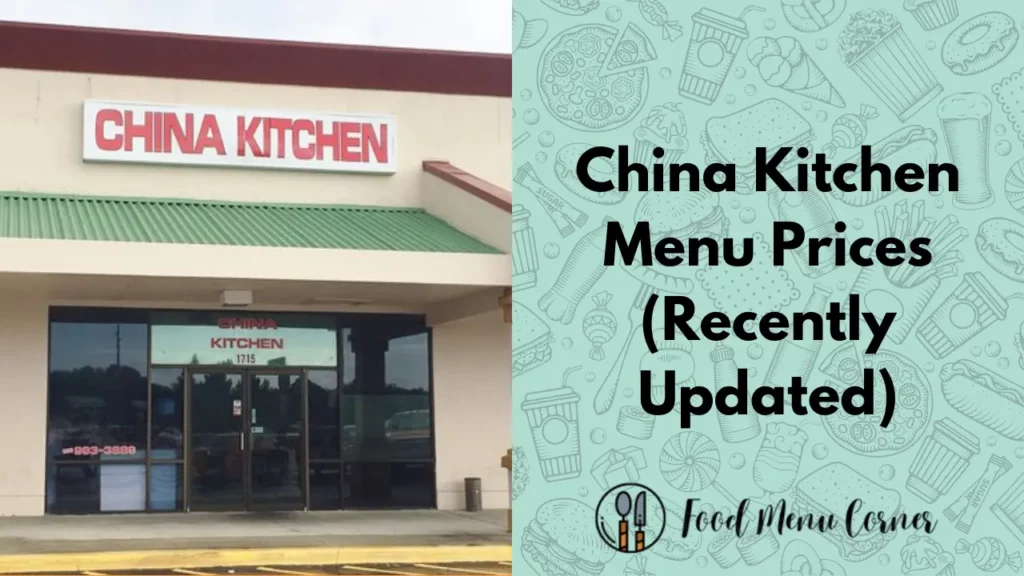 china kitchen menu prices food menu corner