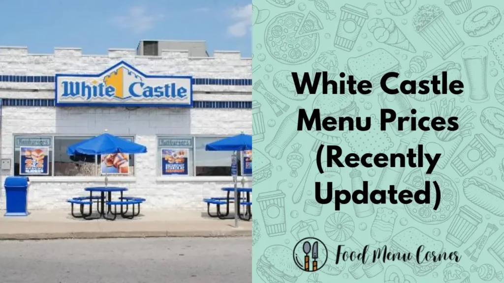 white castle menu prices food menu corner