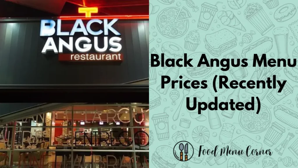 black angus menu prices food menu corner