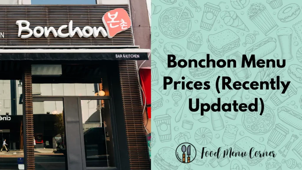 bonchon menu prices food menu corner