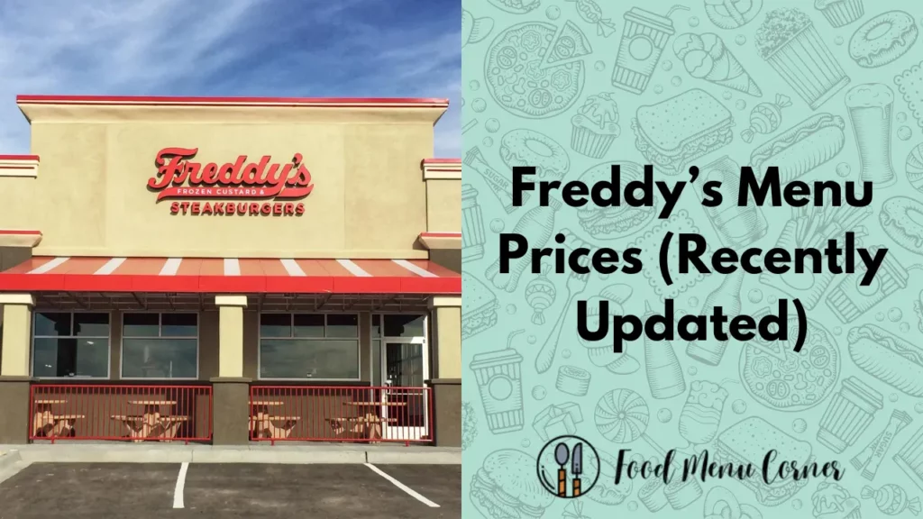 freddys menu prices food menu corner