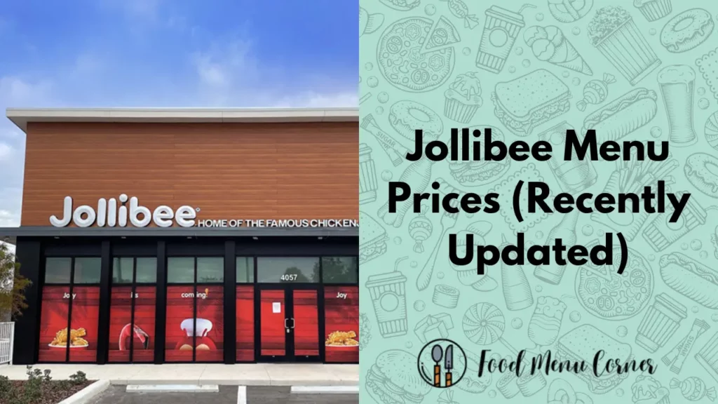 jollibee menu prices food menu corner
