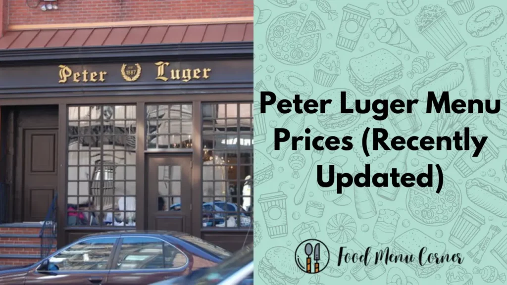 peter luger menu prices food menu corner